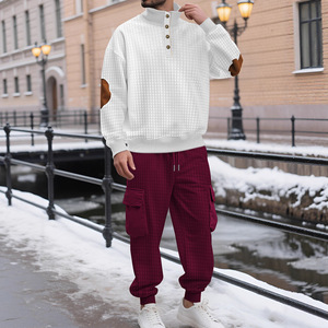 Ensemble de survêtements sportifs 2 pièces pour hommes PASUXI, coupe ample, pour la course à pied, le <span class=keywords><strong>jogging</strong></span>, la gym, avec sweat à capuche et pantalon long - Product Image 2