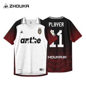 Retro Aangepaste Sport T Hoge Kwaliteit Heren Uniform Custom Voetbal Jersey T Shirts & Tops Truien Voetbalshirt - Product Image 6