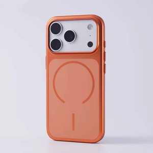 Coque de téléphone magnétique mate ultra-fine pour iPhone 17 12 13 14 15 16 Pro Max 17 Air, compatible avec la recharge sans fil, protection rigide - Product Image 1