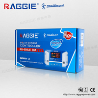 Régulateur de système d'énergie solaire RAGGIE 20A 12V 24V PWM, contrôleur de charge solaire