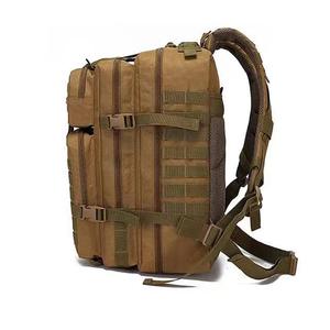 กระเป๋าเป้สะพายหลังยุทธวิธีกีฬากลางแจ้งกันน้ำความจุขนาดใหญ่ MOLLE สไตล์ทหารสีกากีกระเป๋าเป้สะพายหลังสำหรับเดินป่าตั้งแคมป์ - Product Image 4