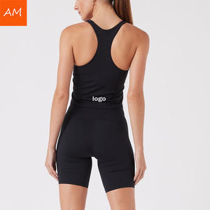 Custom Logo Nylon Double Liner <strong>Tank</strong> <strong>Top</strong> Thick Straps Yoga <strong>Racer</strong> Back <strong>Tank</strong> <strong>Top</strong> Fitness Active Wear <strong>Tank</strong> <strong>Top</strong> for Women - Product Image 5
