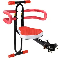 बच्चे बाइक सीट Foldable Ultralight सामने माउंट बच्चे साइकिल वाहक रेलिंग के साथ बच्चे के लिए सुरक्षित कुर्सी सायक्लिंग बाइक सामान