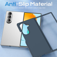 Coque rigide anti-traces de doigts en PC pour Samsung Z Fold 8 Ultra 8 7 6 avec protection intégrale de la charnière et support caché intégré – Housse hybride pour téléphone portable