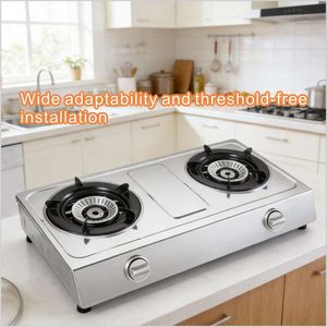 Двухконфорочная варочная панель из нержавеющей стали Guangdong, мощность 3.<span class=keywords><strong>2</strong></span>-5.4 кВт, КПД 55% для дома/отеля/автодома - Product Image 6