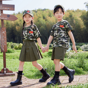 子供用迷彩制服幼稚園小学校サマーキャンプ屋外特殊部隊パフォーマンス制服