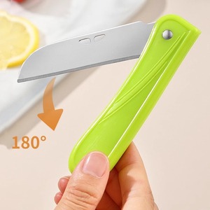 Folding Fruit Knife 2Cr13 Steel Pp Handle 4 Colors Portable Peeler For Kitchen Use - Product Image 3