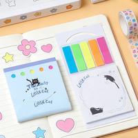 Bloc-notes autocollants colorés, papier mémo auto-adhésif, bloc-notes néon pour l'école, fournitures de bureau, papeterie en gros