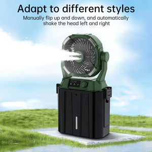 Ventilador de Aire Acondicionado Portátil con Enfriamiento por Evaporación, 6L, <span class=keywords><strong>3</strong></span> Velocidades, con Nebulizador de Agua para Uso <span class=keywords><strong>en</strong></span> Exteriores - Product Image 2