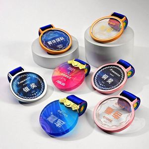 Medallas de Cristal con Diseño Personalizado y Logotipo, para Deportes, Competiciones, Graduaciones, Recuerdos - Product Image 3