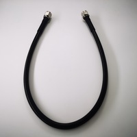 Cable eléctrico de 914,4mm, doble tipo N, enchufe macho, conector Coaxial Rf de crimpado, ensamblaje de fabricantes, Cable Coaxial de puente LMR400