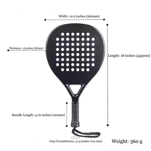 Raqueta <span class=keywords><strong>de</strong></span> Pádel Profesional <span class=keywords><strong>de</strong></span> Fibra <span class=keywords><strong>de</strong></span> Carbono 100%/50% con Logo Personalizado <span class=keywords><strong>de</strong></span> Primera Marca para Jugadores Principiantes - Product Image 3