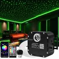 Générateur de lumière à fibres optiques LED RGBW 50W, système de plafond étoilé à fibres optiques, éclairage ambiant intérieur pour cinéma maison