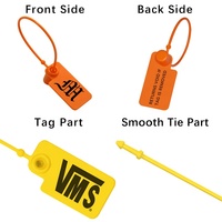 Sceaux de vêtements autobloquants, attaches de sécurité, vente en gros, logo personnalisé, étiquettes en plastique pour chemises, chaussures, étiquettes suspendues pour vêtements
