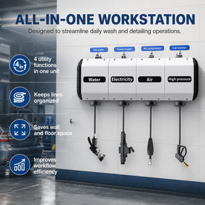 Avvolgitubo <span class=keywords><strong>Elettrico</strong></span> Moderno Multifunzione Combinato Retrattile ad Alta Pressione per Acqua/Schiuma/Acqua Elettrica, in Acciaio Inossidabile, 1000-1500W, per Auto - Product Image 2