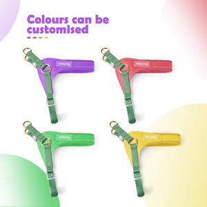 Arnés táctico de lujo personalizado para perros antiescape, chaleco de pecho sólido, botón reflectante, correa de nailon para caminar para perros pequeños y grandes, mascotas - Product Image 6