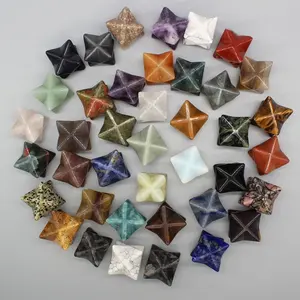 Natural gemstone Agate Merkaba Star Six Pointed Star Of David Reiki Healing Energy Stone Melcaba wedding gifts for guests