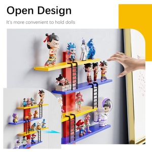 Phòng ngủ phòng khách mini hành động hình hiển thị giá tổ chức treo tường đa chức năng hộp mù tự làm hiển thị kệ giá - Product Image 4