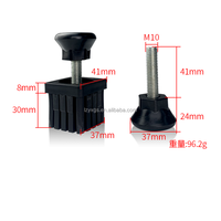 40*40 bouchon de tube d'écrou carré M10 Kit d'inserts de tube carré Niveleur réglable pour meubles pour pieds de table et de bureau