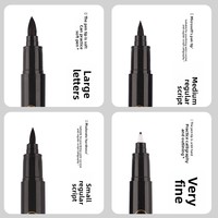 Stylo de calligraphie à poils doux de style TikTok, manche en plastique, disponible en grand/moyen/petit format, ensemble complet