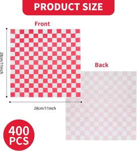 Papel para Envolver Alimentos con Recubrimiento de PE de Grado Alimenticio, Papel para Envolver Hamburguesas y Sándwiches, Impresión Personalizada - Product Image 2