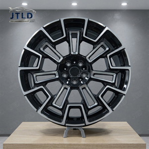JTLD 1 件式锻造铝合金车轮 <span class=keywords><strong>16</strong></span>-26 英寸 全定制亮黑磨边轮圈 用于改装升级 - Product Image 3