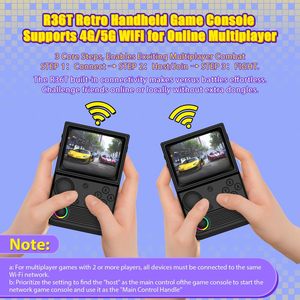 Consola de Juegos <span class=keywords><strong>Retro</strong></span> Portátil R36T con Luz RGB, Sistema Linux de Código Abierto, Emulador EE, Arcade Familiar, Consola para Dos Jugadores - Product Image 3