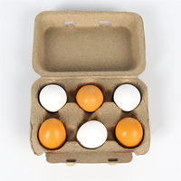 Œufs de pâques en bois, jouet éducatif intéressant pour enfants, 5/6 pièces, Diy bricolage