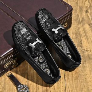 Zapatos Oxford de Negocios Casuales para Hombre, Estilo Británico, con Cordones de Malla, Antideslizantes, Transpirables, Ligeros, con Punta Redonda y Acabado Brillante - Product Image 1