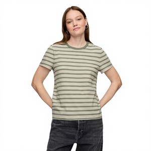 Meilleur Choix T-shirt Imprimé Femme Tissu Doux Confortable T-shirt Décontracté à Motifs Manches Courtes Logo Personnalisé Vêtements en Gros - Product Image 5