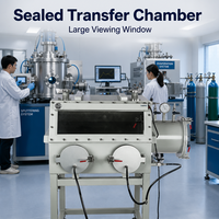 Chambre de transfert anaérobie sous vide à portique hermétique en acier inoxydable pour laboratoire de sciences des matériaux, usinée CNC
