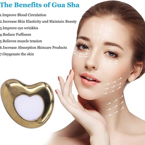 Custom Logo Heart Shape Cryo <b>Massager</b> Ice Roller Metal Ice Globes Skin Care Face <b>Tool</b> Stainless Steel Gua Sha - Product Image 6
