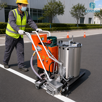 Machine de marquage routier thermoplastique portative, équipement de marquage de lignes à chaud pour la construction de marquages routiers