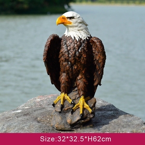 1:1 Aigle Statue grandeur nature dessin animé Animal film figurine <span class=keywords><strong>super</strong></span>-<span class=keywords><strong>héros</strong></span> chambre intérieur fibre de verre résine Statue pour la décoration - Product Image 3