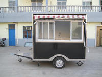 Conception de chariot de nourriture mobile remorque restaurant mobile camion de nourriture écran de projection panneau en aluminium extérieur