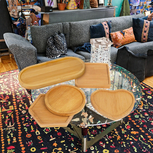 Juego <span class=keywords><strong>de</strong></span> Posavasos Clásicos <span class=keywords><strong>de</strong></span> Madera al por Mayor, Varias Formas, Tapetes y Almohadillas <span class=keywords><strong>de</strong></span> Bambú, Personalizables, en Blanco para Decoración del Hogar - Product Image 3