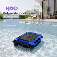 Robot nettoyeur de piscine intelligent, automatique, contrôlé par application, en matériau ABS, pour le nettoyage du fond des piscines domestiques et de jardin, filtration puissante