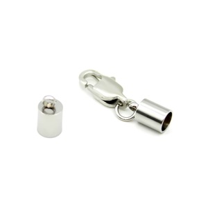 Stainless Steel Lobster Buckle Set 3mm <b>Rope</b> Buckle For <b>Bracelet</b> Necklace DIY Jewelry Accessories - Product Image 5