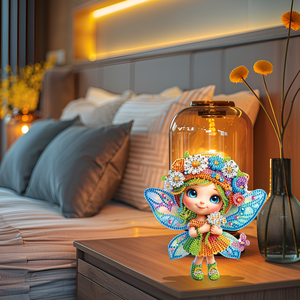 VANCY ARTS <span class=keywords><strong>5D</strong></span> DIY Fleur Fée Filles Diamant Art Kit Cristal Broderie <span class=keywords><strong>Strass</strong></span> Acrylique Table Top Décoration - Product Image 2