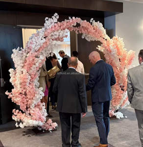 Fausses fleurs de cerisier L85 6.5ft 8ft 10ft Décoration de fond Arbres de <span class=keywords><strong>Sakura</strong></span> Arche de mariage artificielle Arbre à fleurs rose à vendre - Product Image 4