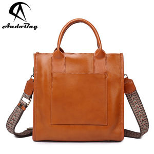 Sacs à main AndoBag pour femmes, sac fourre-tout en cuir de vache véritable, sac à bandoulière de grande capacité, sac à main tendance, 2330 - Product Image 1