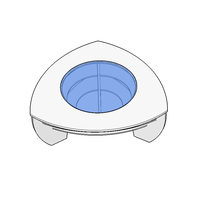 Table basse ronde, en verre solide, style moderne, avec éclairage Led