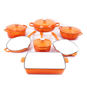 Nhà đồ dùng nhà bếp 7 cái gang men panelas đồ nấu nướng đặt soong nhà bếp lưu trữ súp nồi đồ nấu nướng Bộ cho thanh khách sạn - Product Image 5