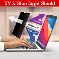 Filtre de confidentialité magnétique amovible pour écran de protection pour Macbook Pro 15 pouces avec barre tactile (fin 2016-présent) A1707, A1990