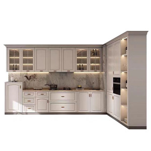 HZ customied solid wood made in china luxury shaker style kitchen cabinet