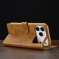 Étui portefeuille magnétique en cuir PU pour iPhone 16 Pro Max/15/14 Pro/17 Pro Max - Design professionnel de haute qualité, multicolore