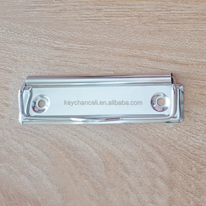 Clips à ressort métalliques longs et plats argentés brillants de 100 mm pour bureau, grands clips à papier en métal, clips de presse-papiers plats en métal pour tableau <span class=keywords><strong>PVC</strong></span> - Product Image 1