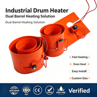 Chauffe-tambour économe en énergie 200L, ceinture chauffante pour fût, pour résine chimique et adhésif, qualité industrielle avec thermostat