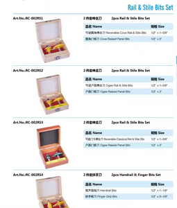Mini 1/2 tige carbure monobloc <span class=keywords><strong>fraise</strong></span> 2 pièces Rail Stile Bits Set langue <span class=keywords><strong>rainure</strong></span> v-notch routeur bois outils personnalisable OEM - Product Image 6