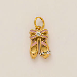 Nuovi Ciondoli Personalizzabili Fai-da-Te in Acciaio Inox, Gioielli alla Moda, Decorazioni per Scarpe, Chitarre, Fiori, Ciondoli Placcati Oro 18K per Creazione di Gioielli - Product Image 4